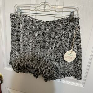 Black and White Tweed Skort